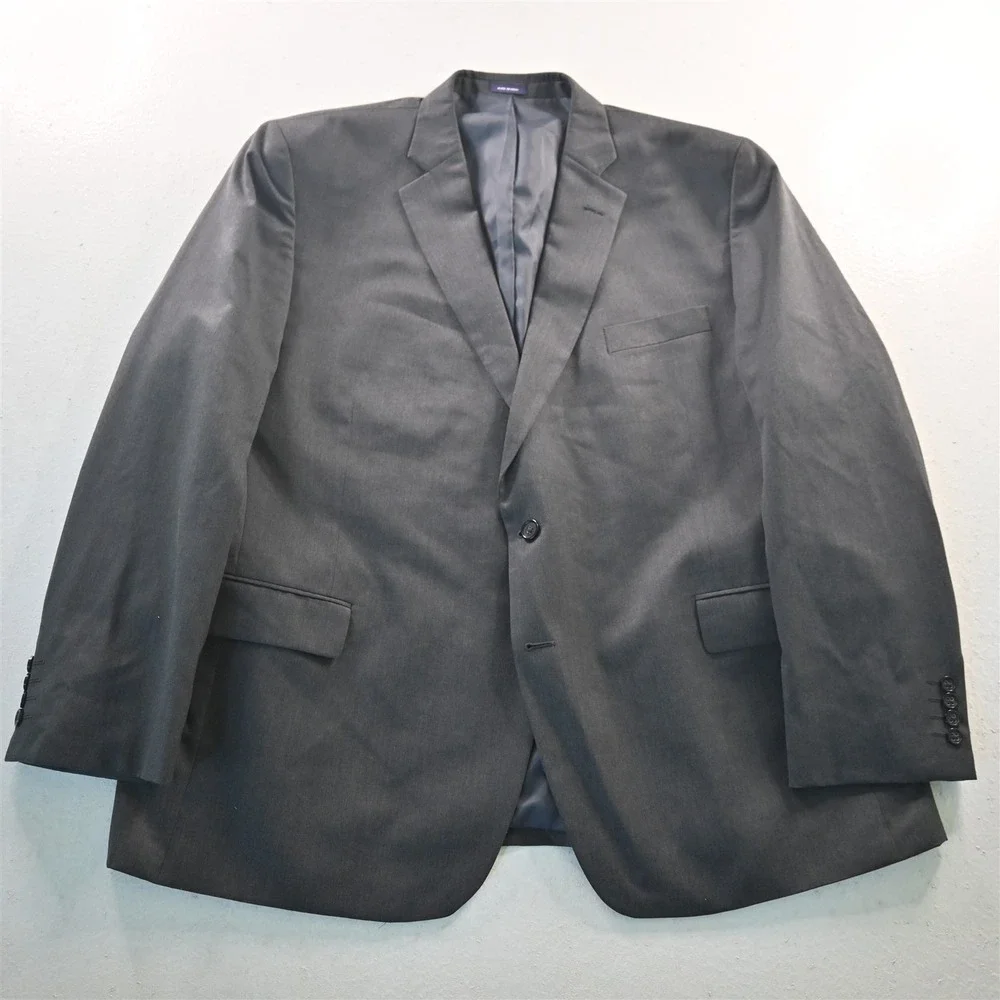 Stafford 50R Gray Travel Suit Seperates Mens Blazer Suit Jacket Sport Coat